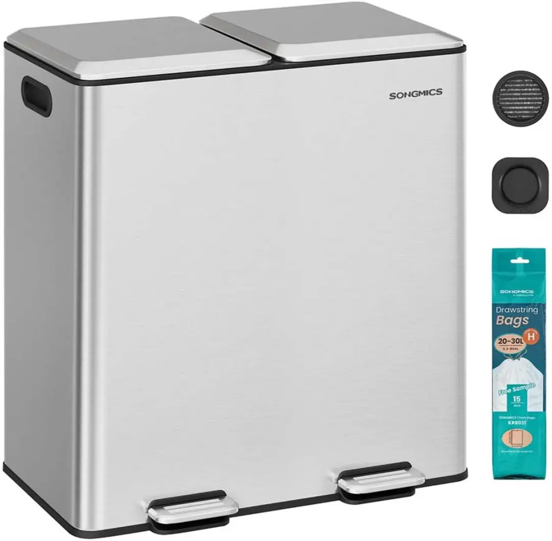 Songmics LTB743E01 Keukenafvalemmer 60L