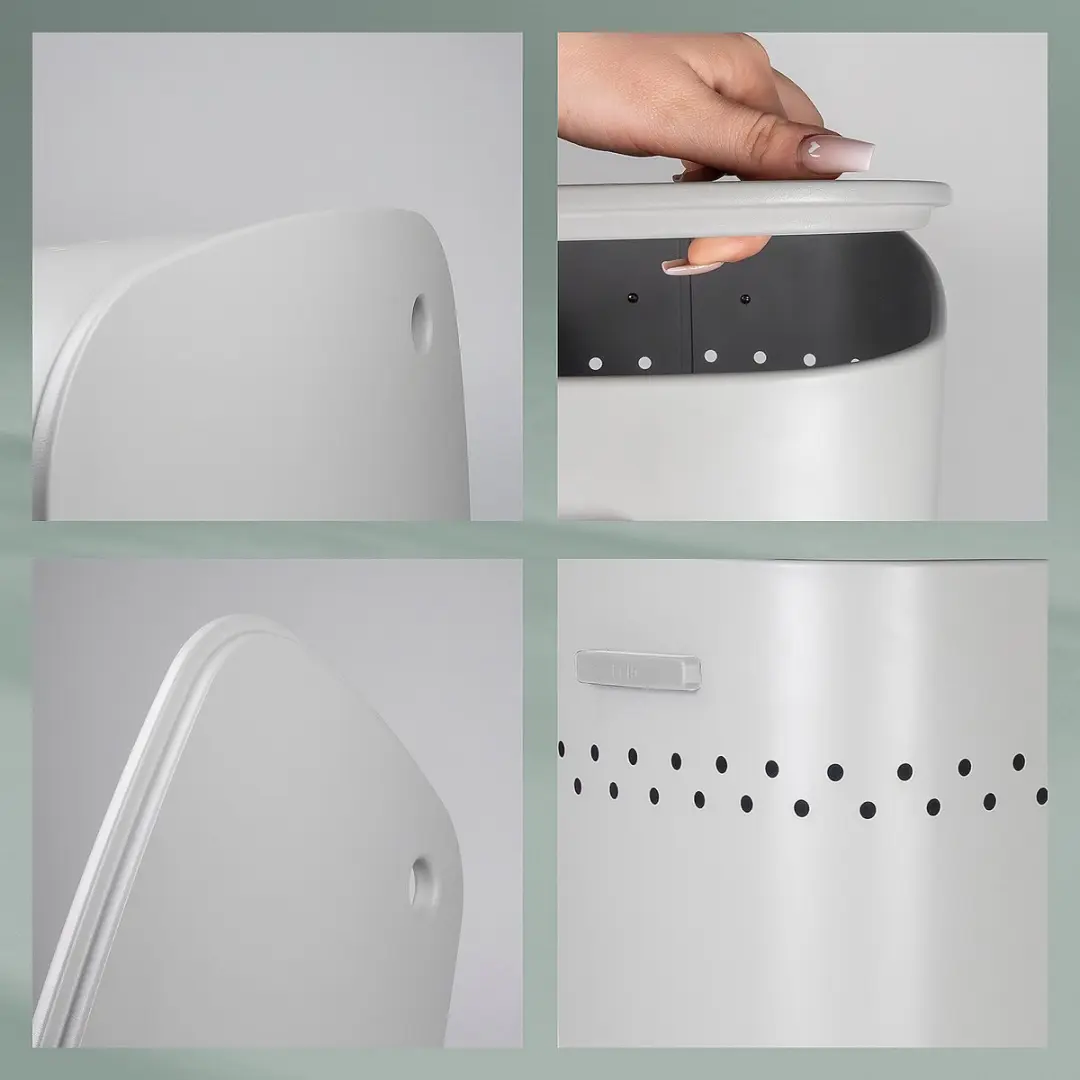 Kela Malaga Wasmand 60L - Grijs RVS met Poedercoating - afbeelding 4 van 6