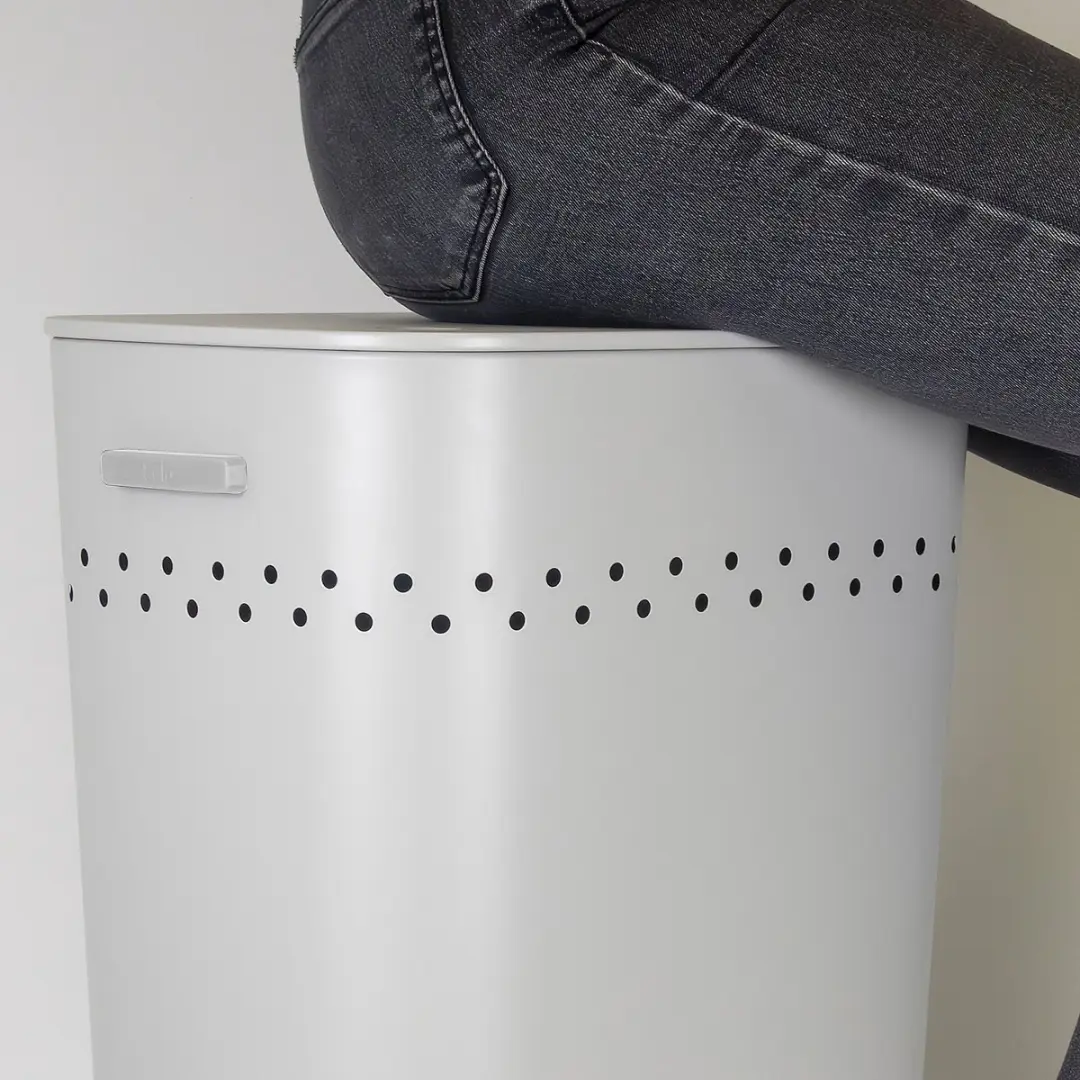 Kela Malaga Wasmand 60L - Grijs RVS met Poedercoating - afbeelding 2 van 6