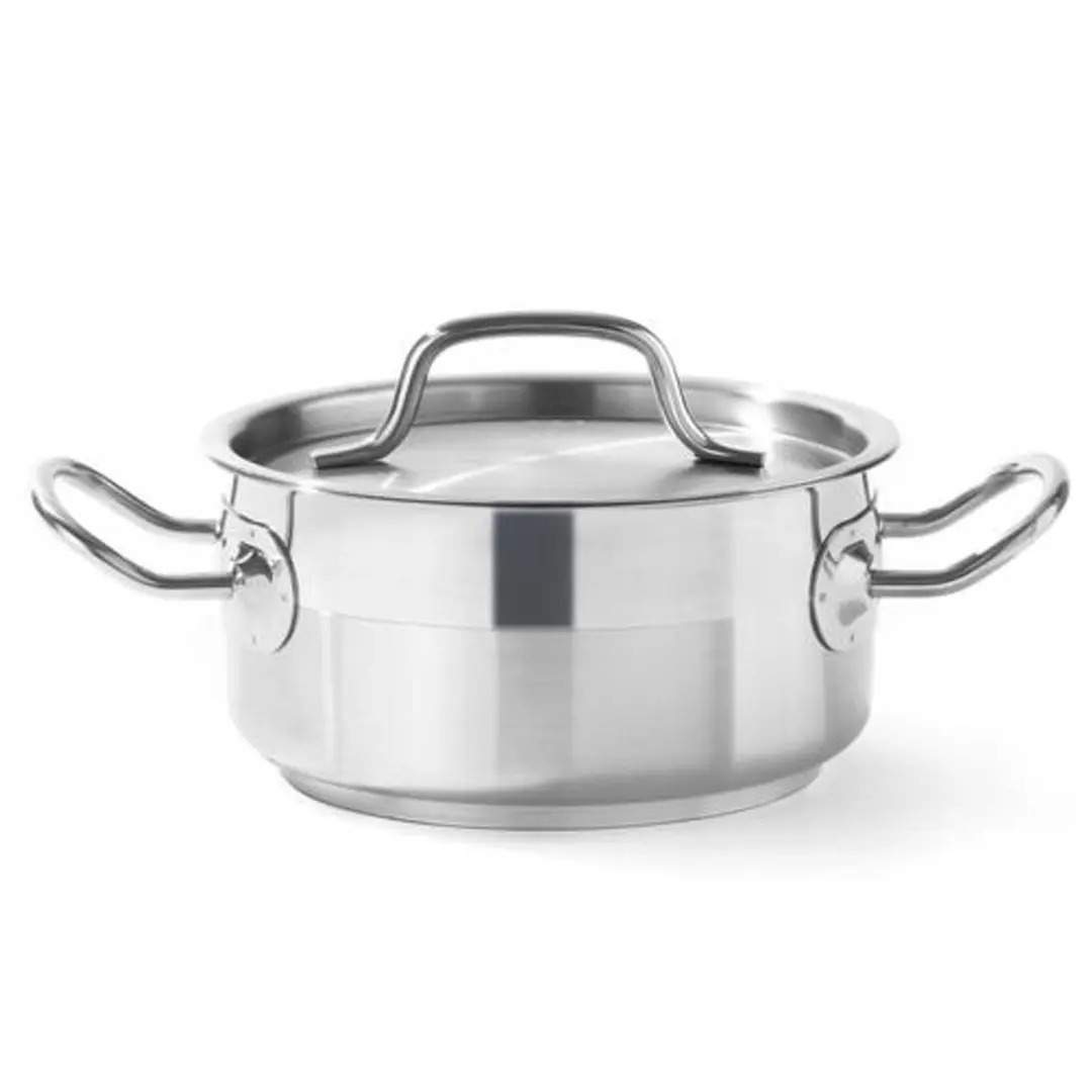 Hendi Profi Line Lage Kookpan met Deksel, 1,5L, Inductie