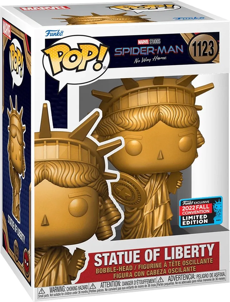 Funko Marvel Spiderman NWH POP 67062 Statue of Liberty - NYCC 2022 Exclusive - Veelkleurig