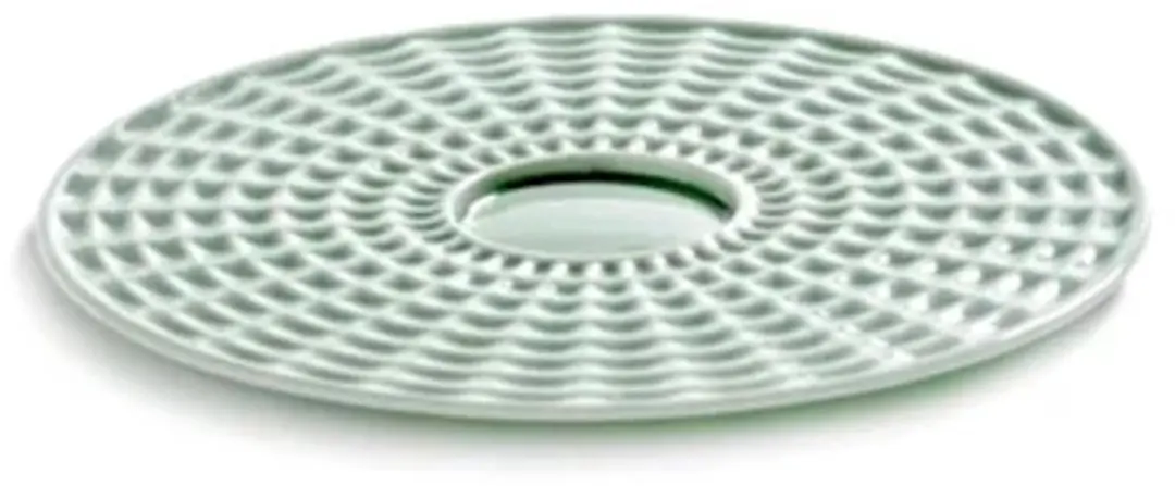 Serax Ann Van Hoey Nido cappuccino schotel D13.8cm bone china groen