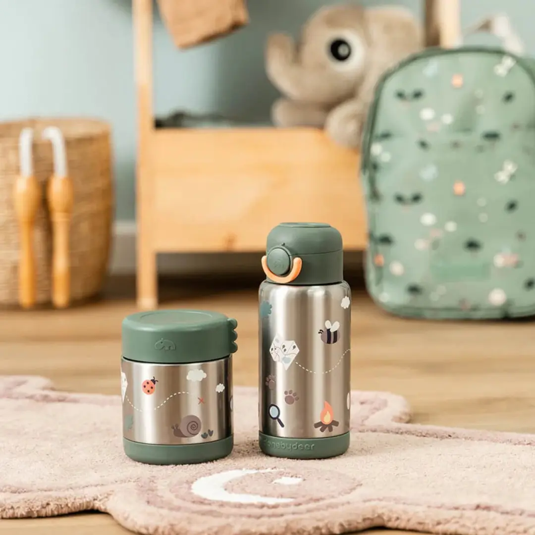 Done By Deer Tiny Trails Thermos Voedselcontainer 300ml - Groen - afbeelding 2 van 6