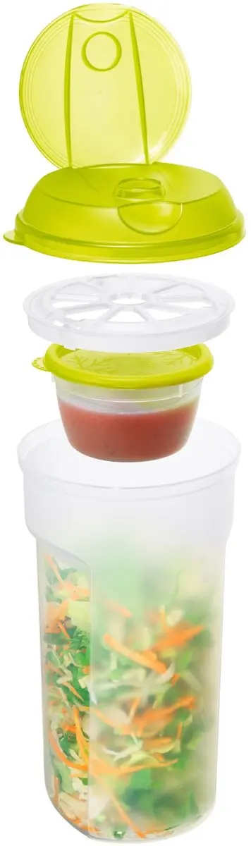 Rotho salade- en sausstrooier TAKE & 1 liter limoengroene SHAKE