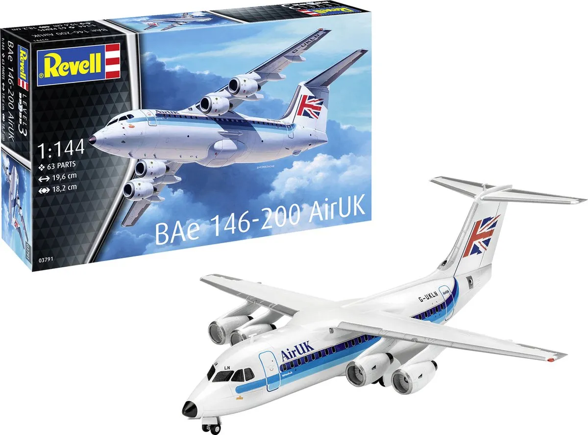 Revell 03791 BAe 146-200 AirUK Modelbouwpakket