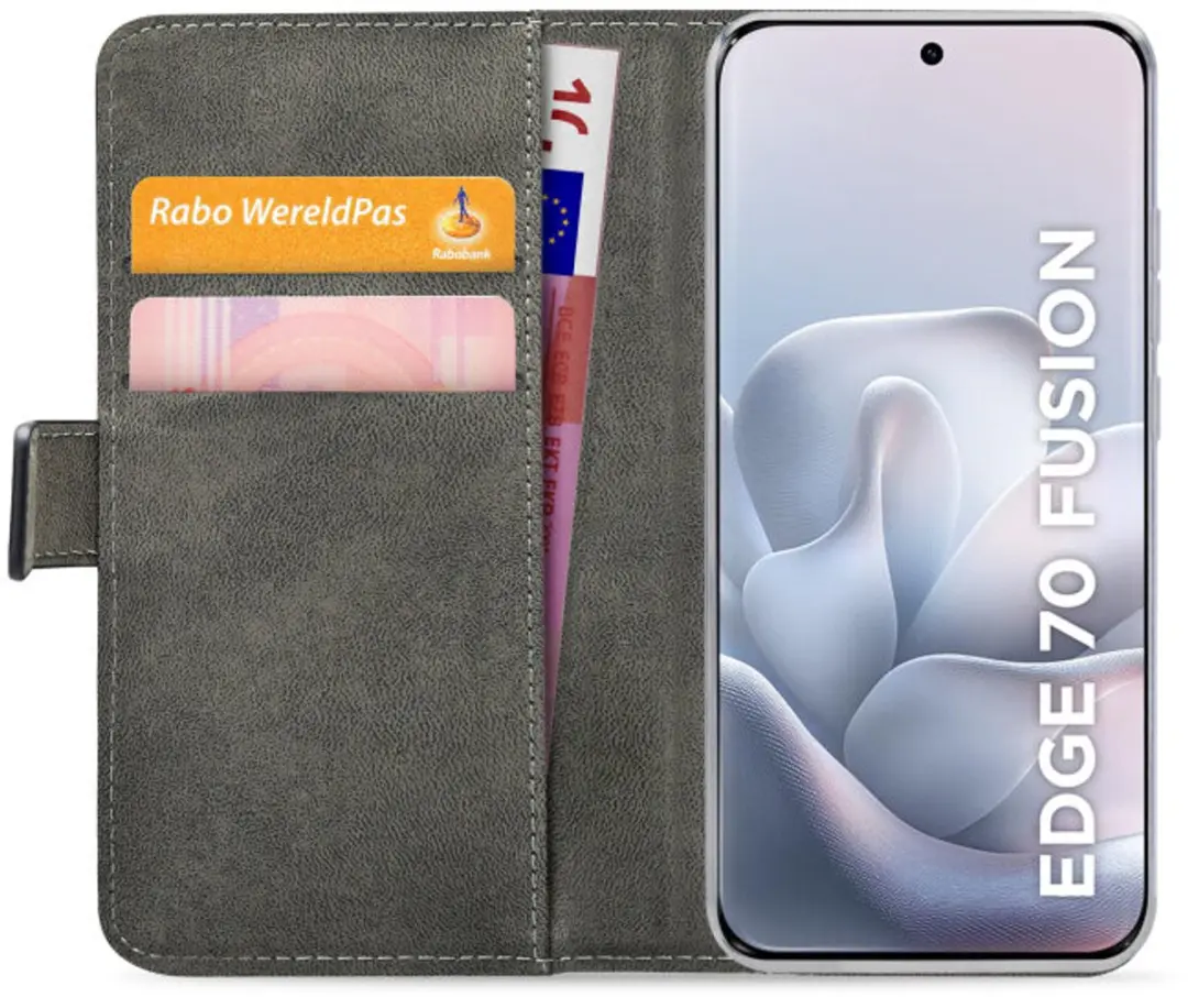 Mobilize Classic Gelly Wallet Book Case MOB-CGWBCB-EDGE70M - Motorola Edge 70 Max - Zwart - afbeelding 2 van 5