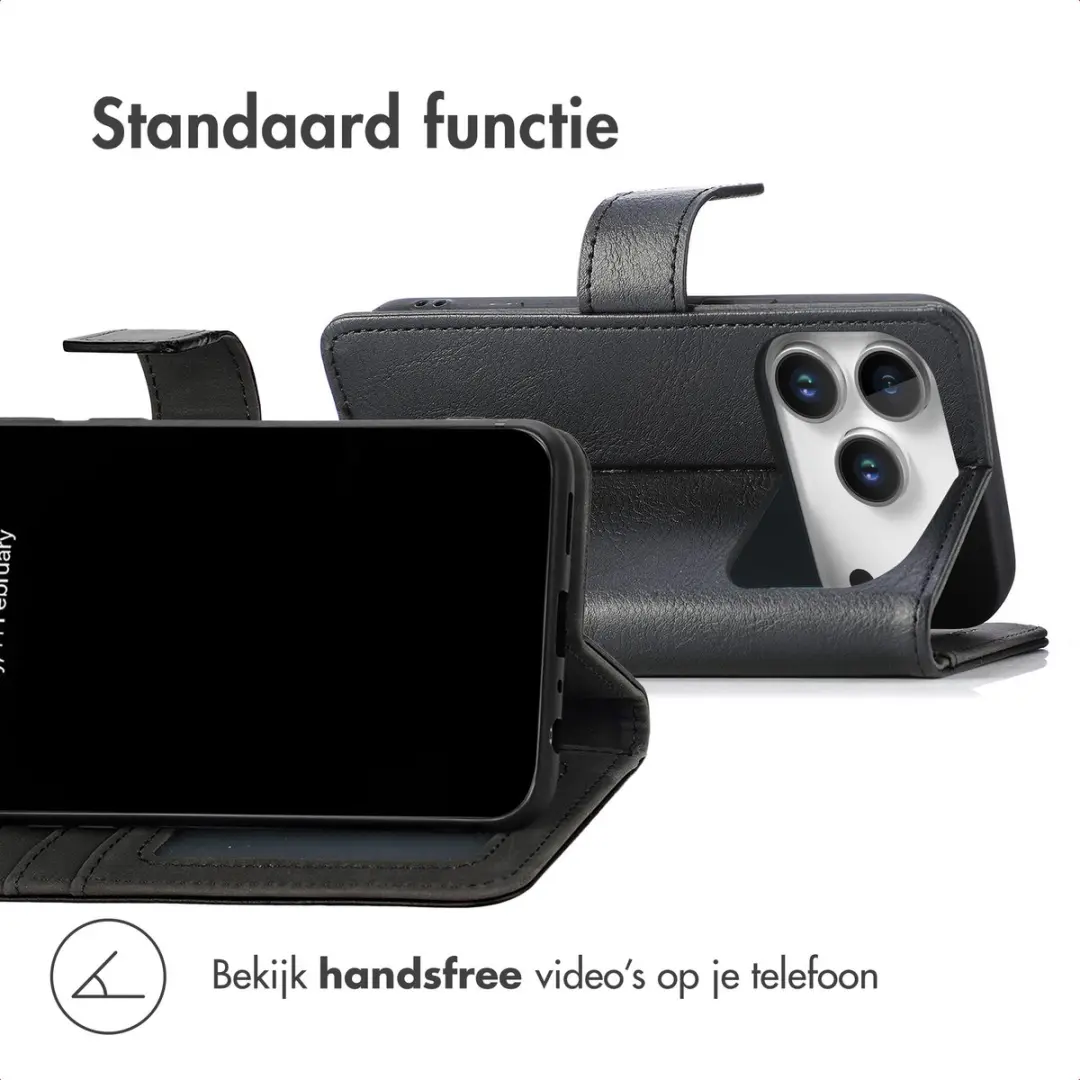 Imoshion Hoesje iPhone 17 Pro - 3 Pasjes - Zwart