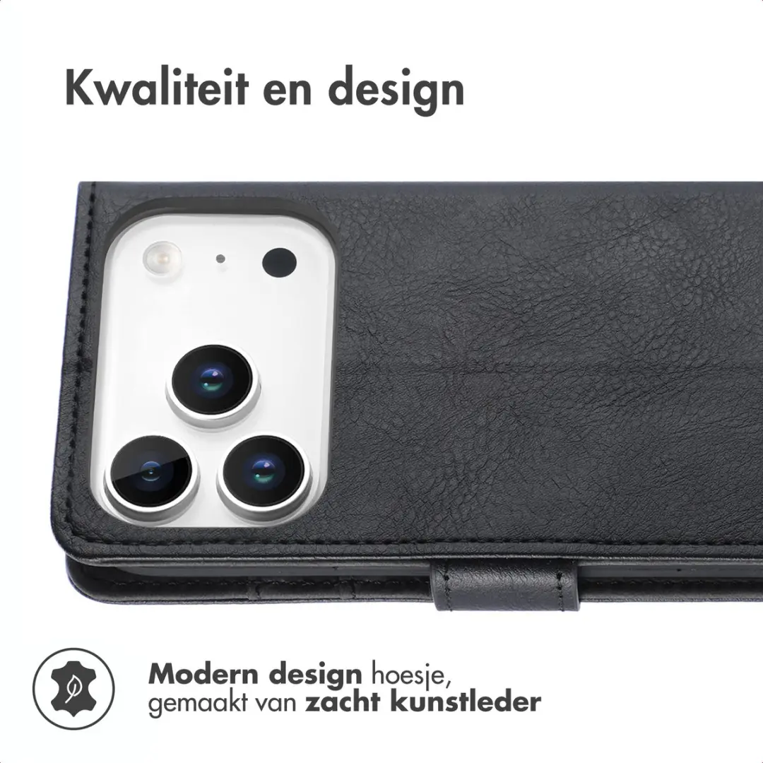 Imoshion Hoesje iPhone 17 Pro - 3 Pasjes - Zwart