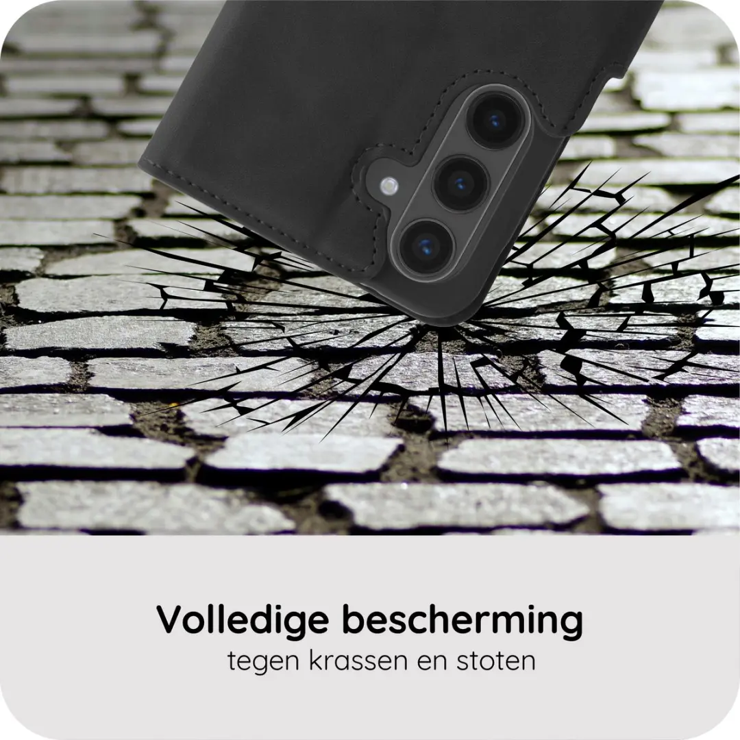 Just in Case Bookcase Hoesje Galaxy S26 FE - Zwart - afbeelding 2 van 6