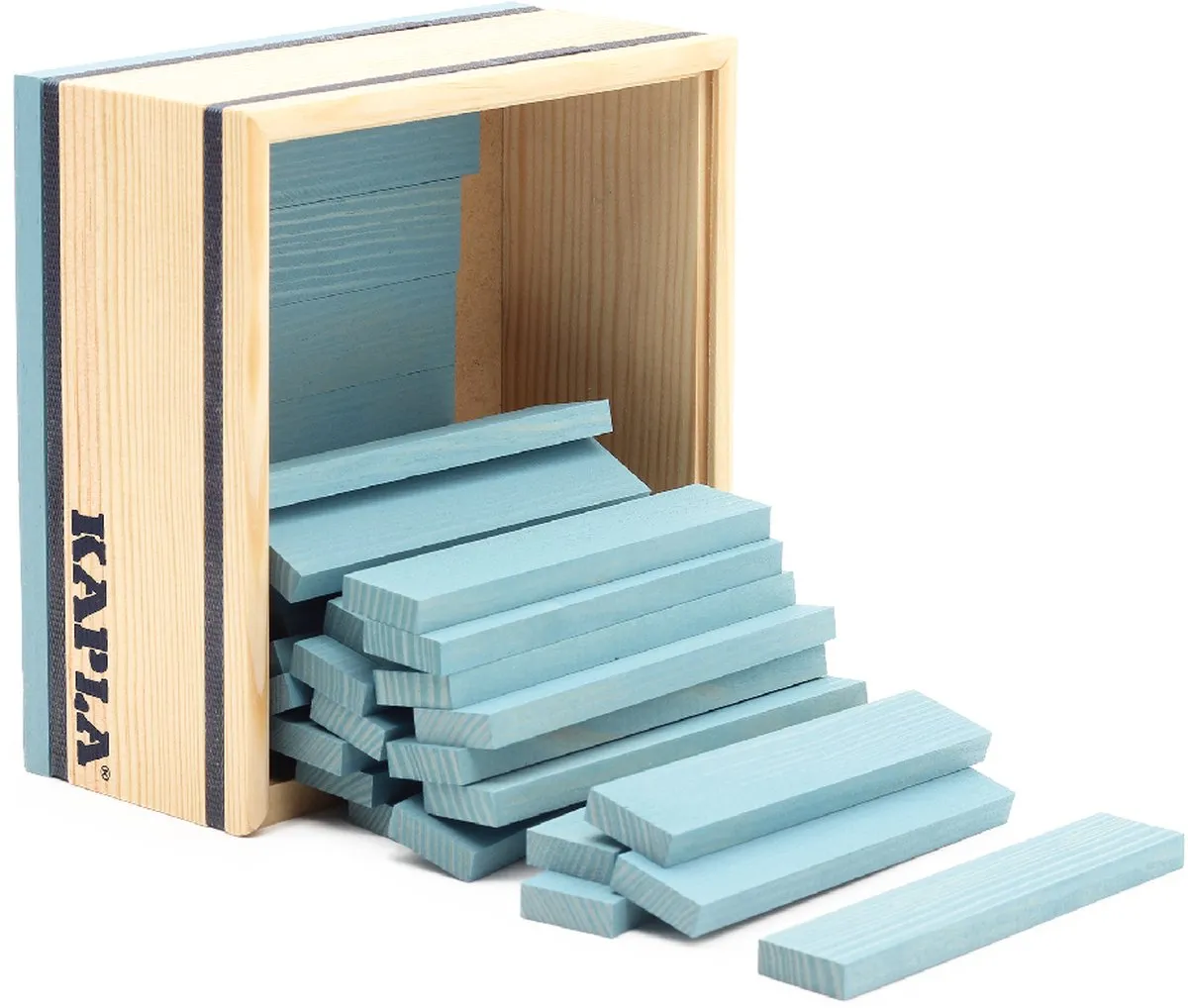KAPLA Constructiespeelgoed Lichtblauw - 40 Plankjes