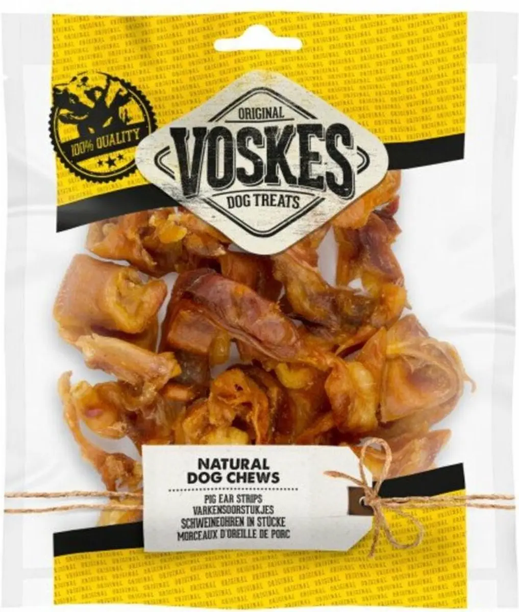 Voskes Hondensnacks Varkensoorstukjes 700g