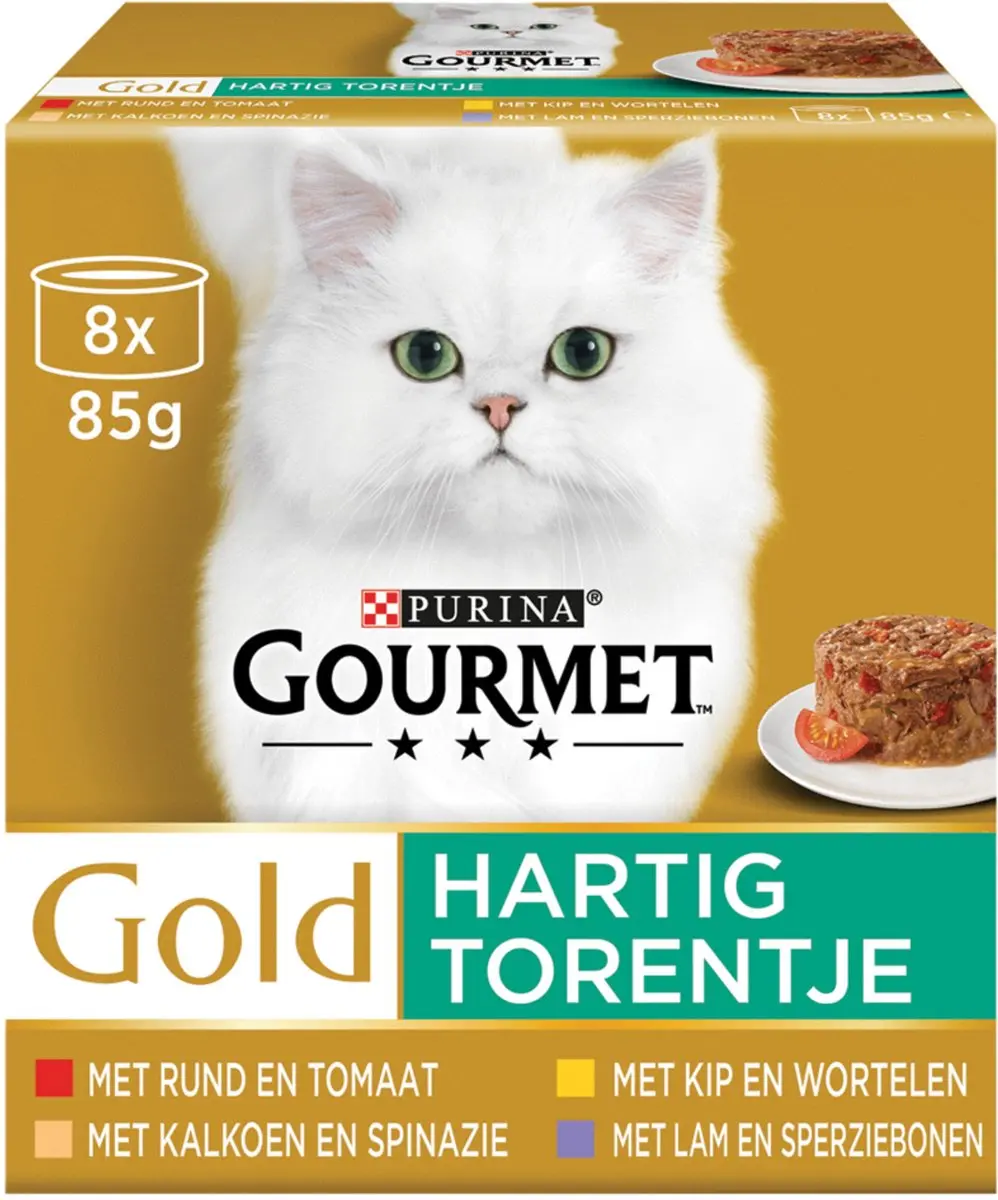 Gourmet Gold Hartig Torentje 8x85g