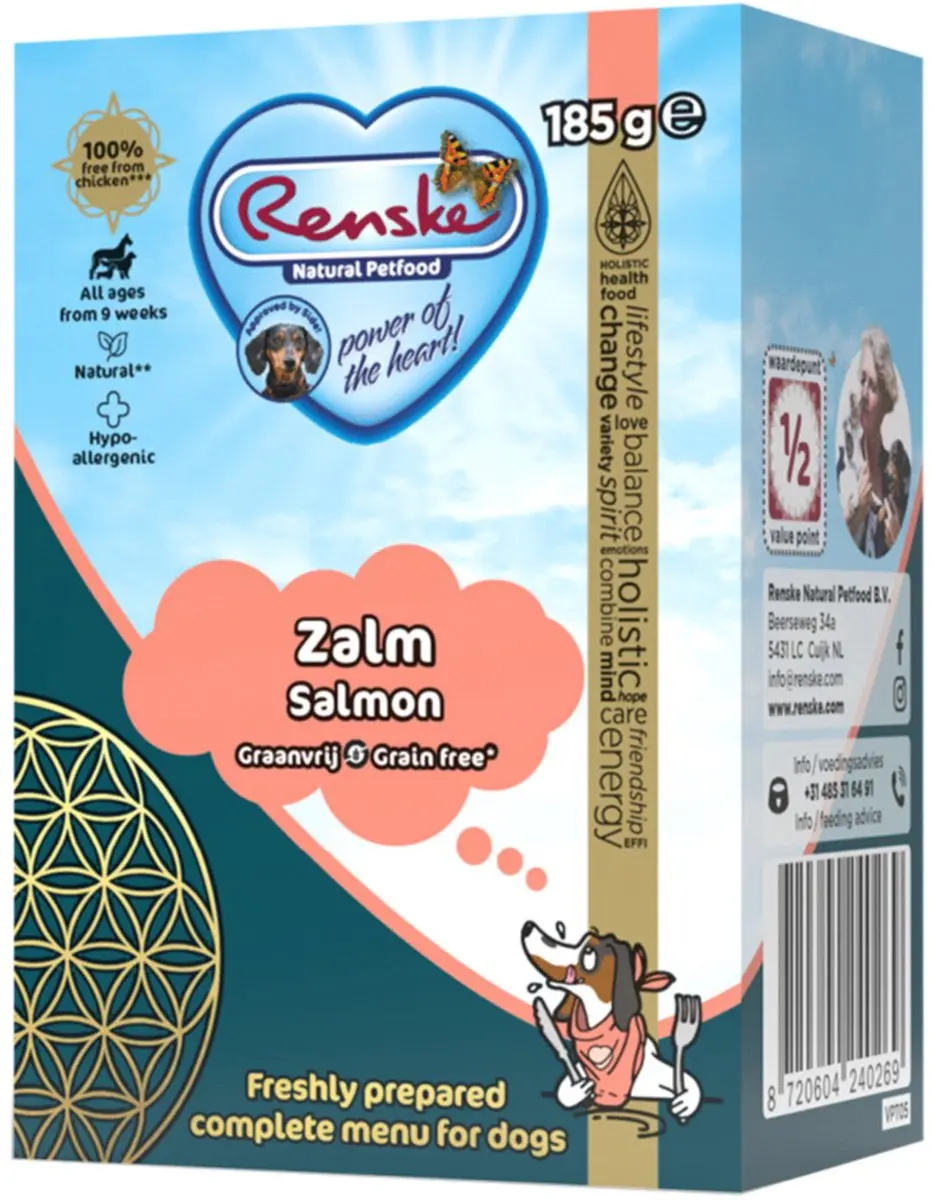 Renske Vers Graanvrij Hondenvoer Zalm 185g