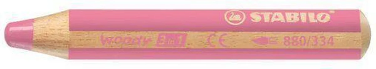 STABILO Woody 3-in-1 Potlood Roze - 5 Stuks