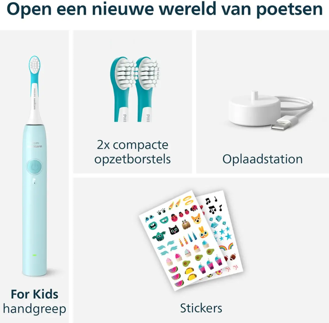 Philips Sonicare For Kids HX6500 Elektrische Tandenborstel - Blauw