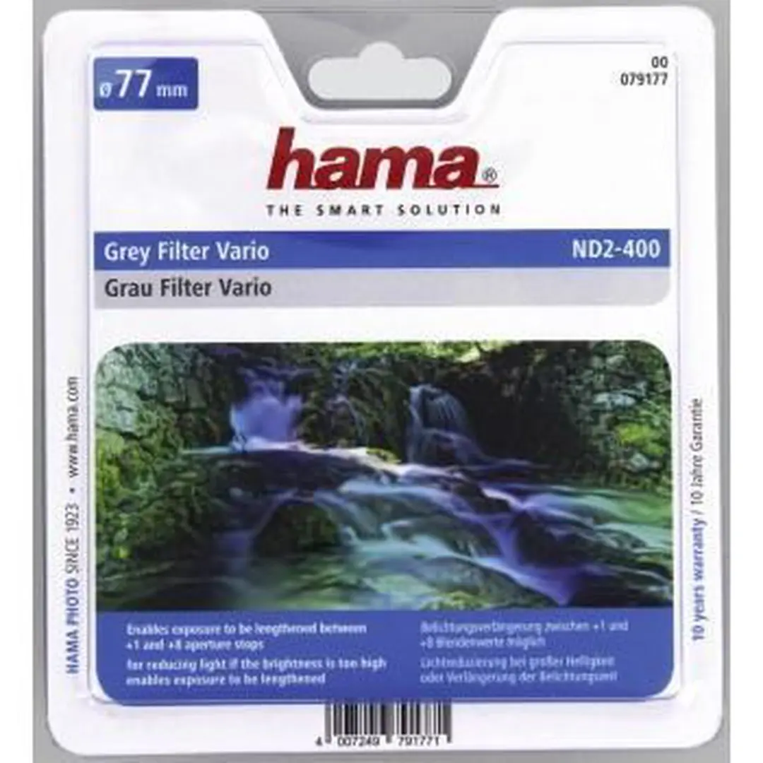 Hama Vario ND2-400 Filter 77mm - Zwart - afbeelding 4 van 6