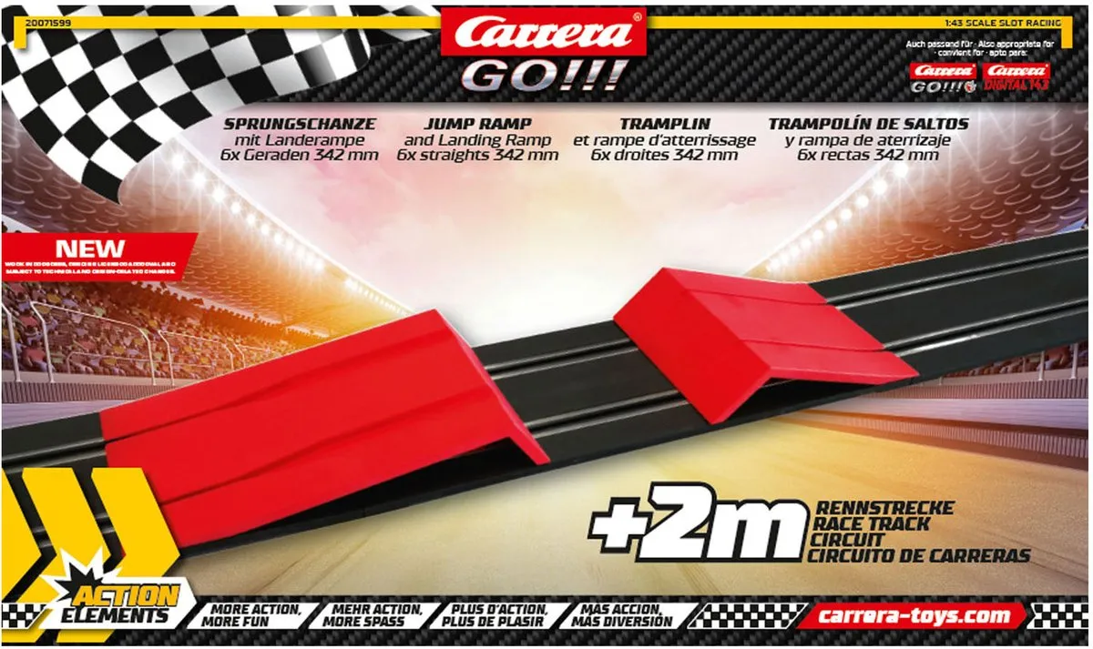Carrera Go!!! CAR20071599 Racebaan Set - 8 Stuks - Multi