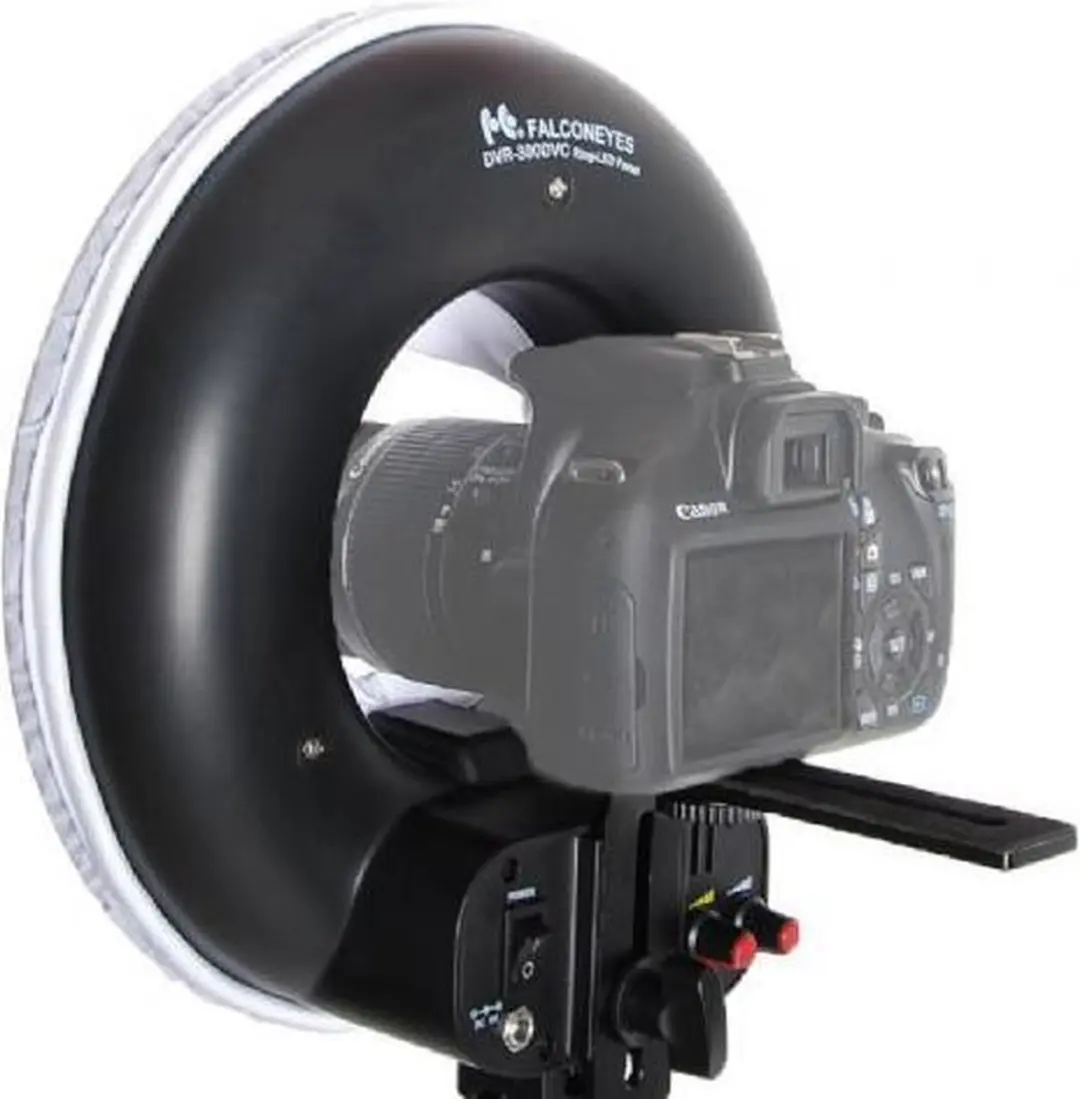 Falcon Eyes DVR-300DVC LED Ringlamp - 11cm - Zwart - afbeelding 6 van 6