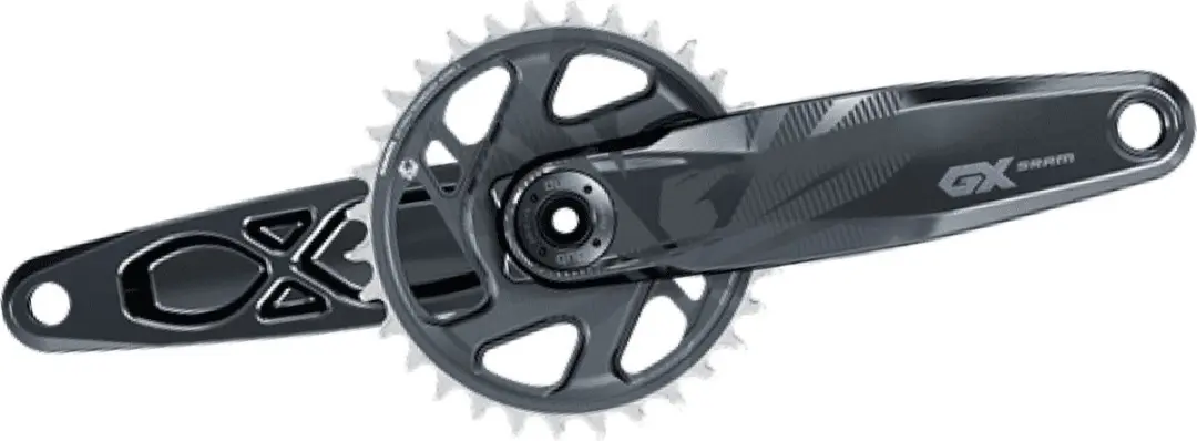 SRAM GX Eagle Lunargrey Crankset - Black