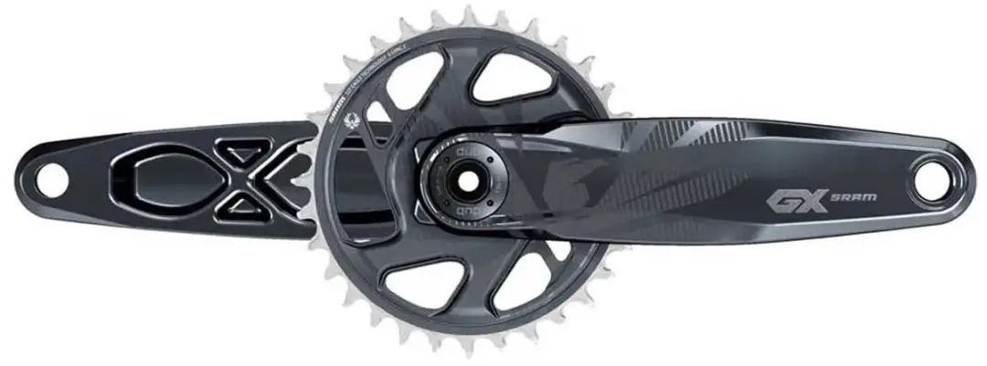 SRAM GX Eagle Lunargrey Crankset - Black
