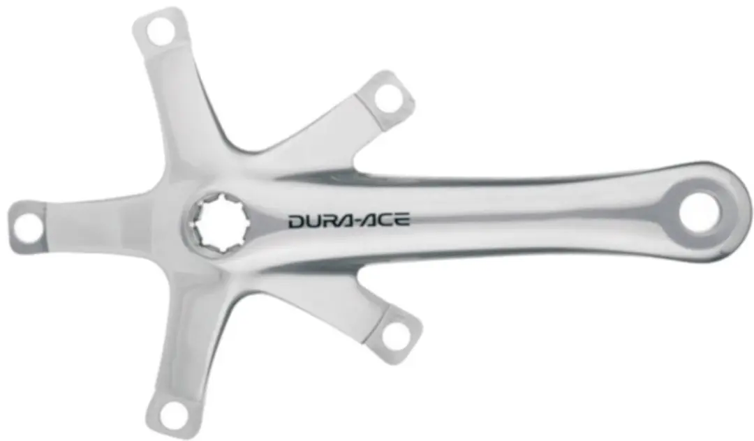 Shimano Dura-Ace Track FC-7710 Crankarmen 165mm - Zilver - afbeelding 2 van 3