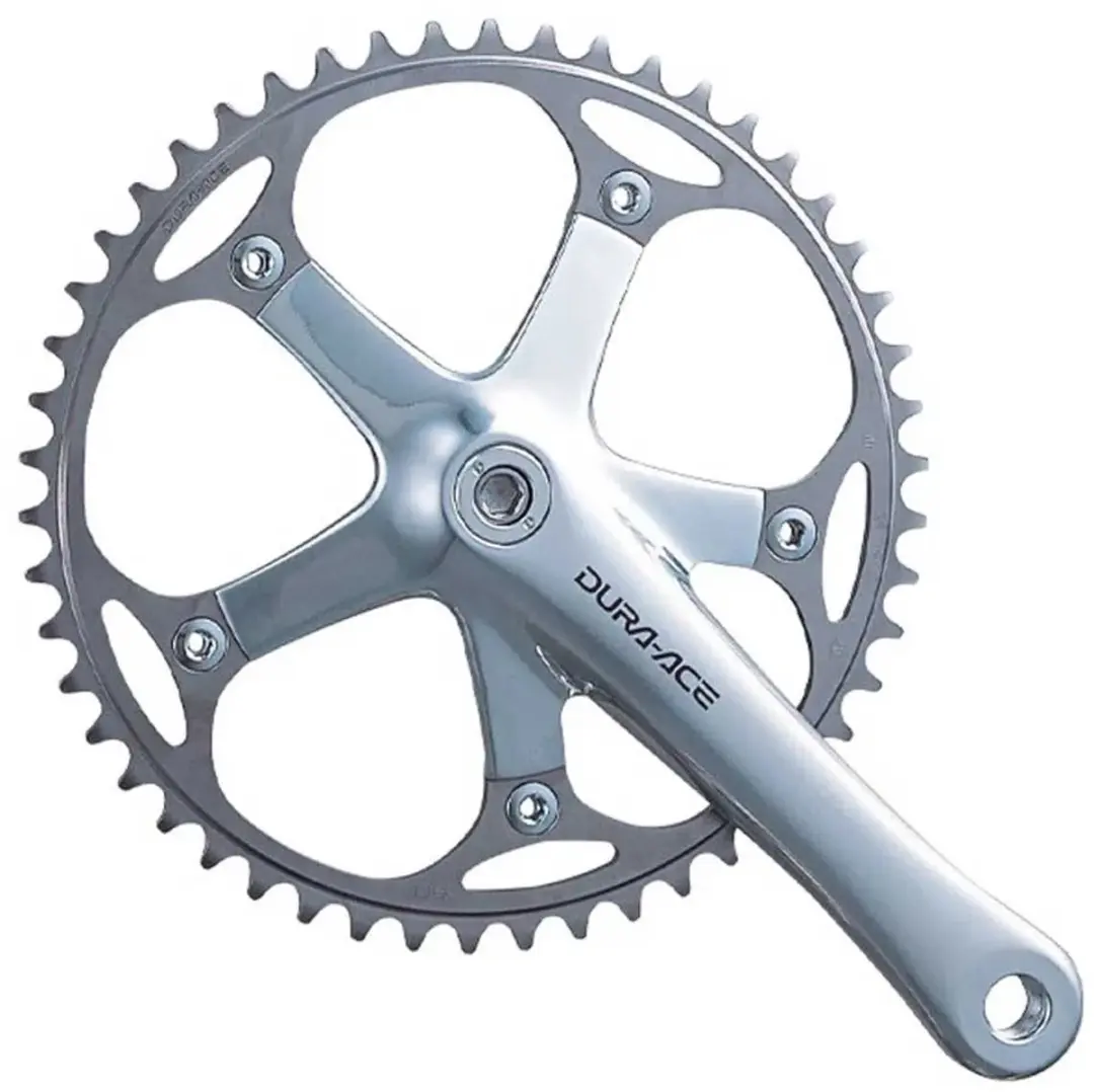 Shimano Dura-Ace Track FC-7710 Crankarmen 165mm - Zilver - afbeelding 3 van 3