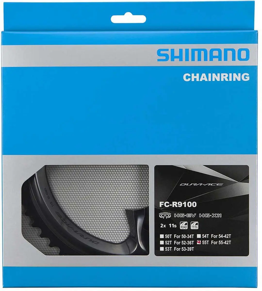 Shimano Dura Ace R9100 Kettingblad 55T - Zwart - afbeelding 2 van 5