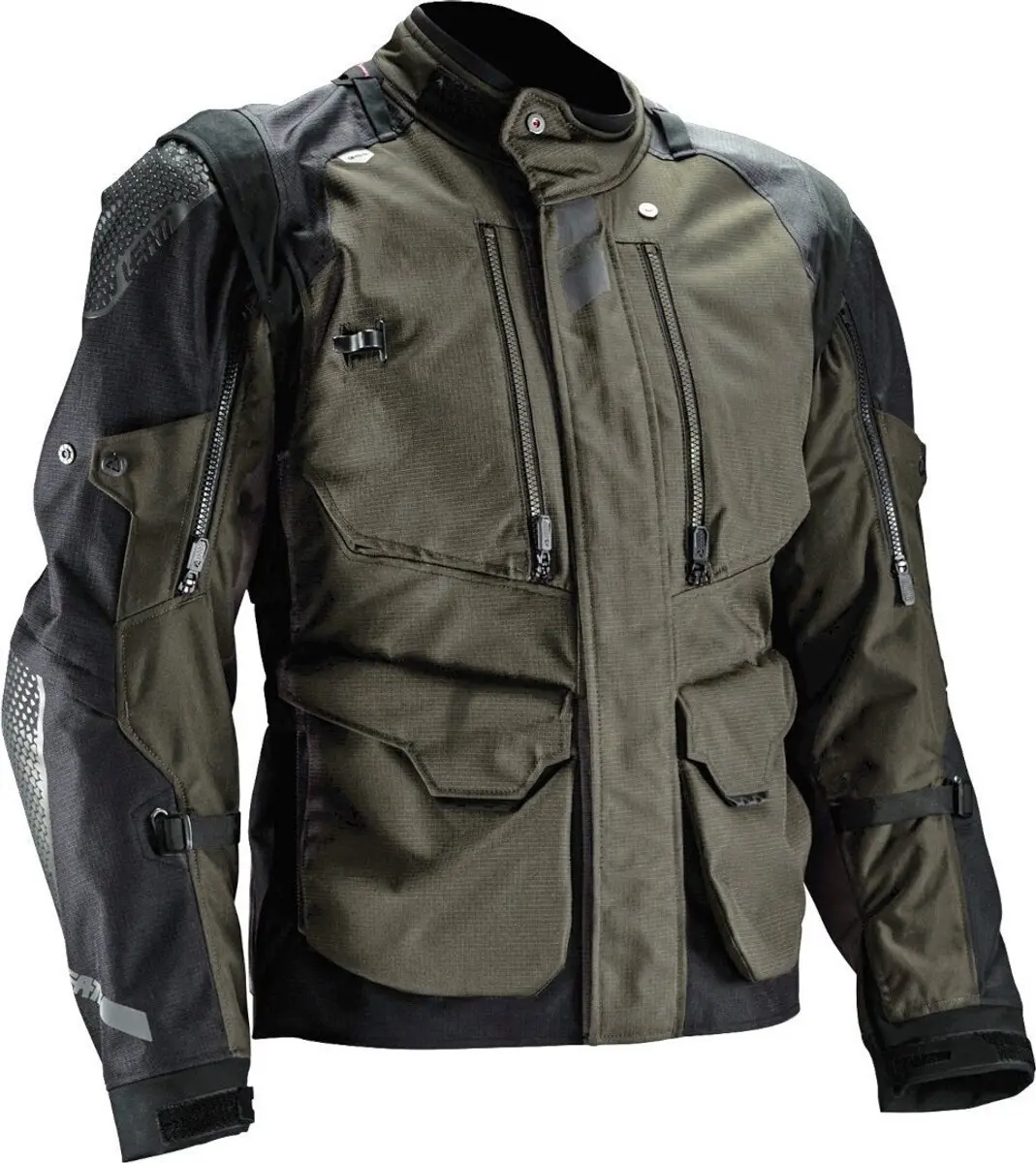 Leatt ADV MultiTour 5.5 Waterdichte Textieljas - L - Zwart/Olijf