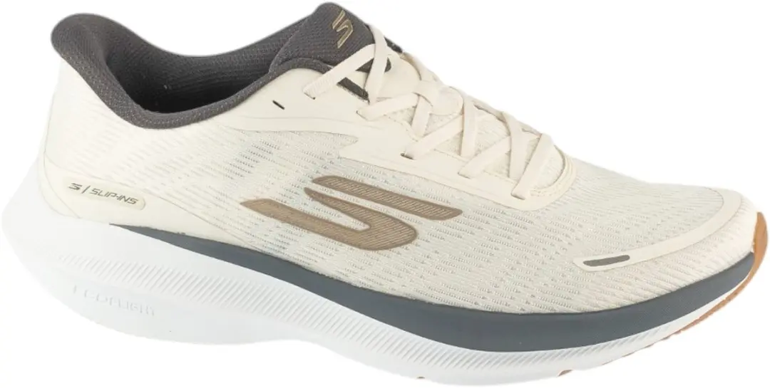 Skechers Slip-ins Aero Pulse, Mannen, Beige, Hardloopschoenen, maat: 47
