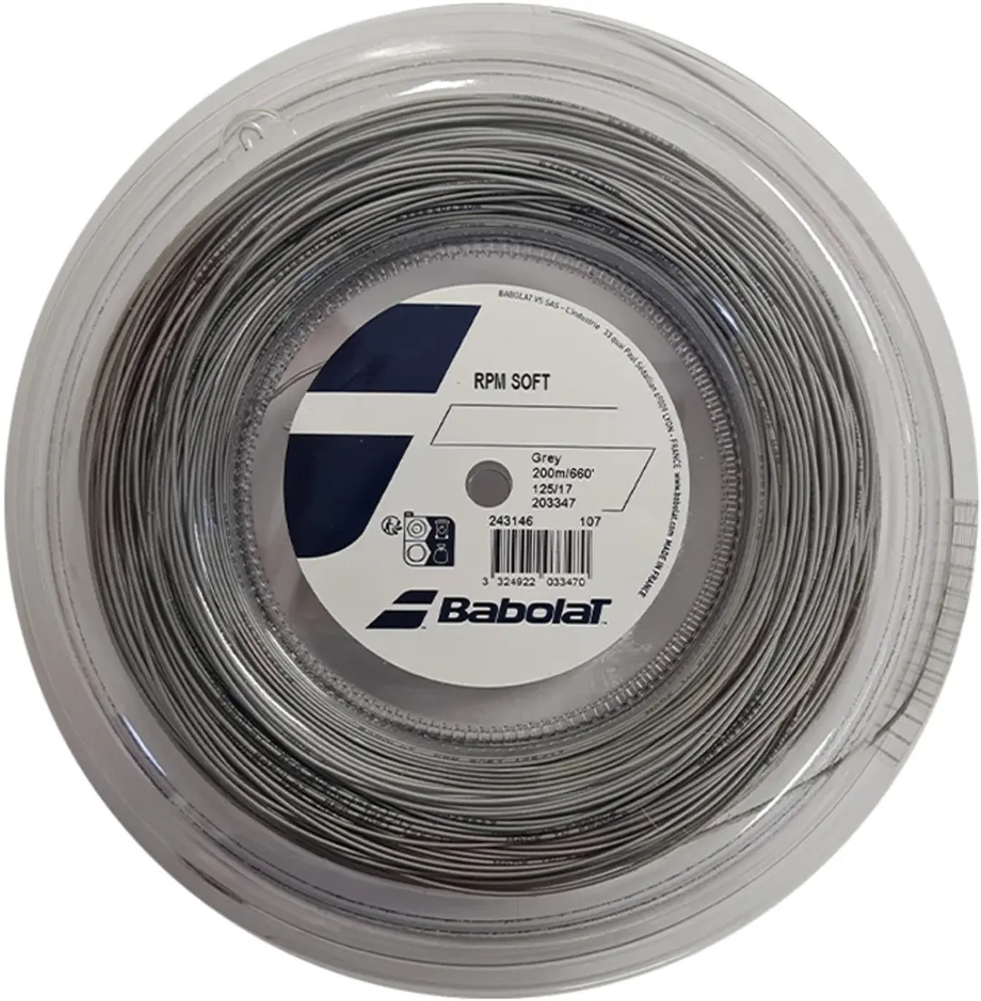 Babolat RPM Soft Tennisnaren 200m Grijs 1.25mm