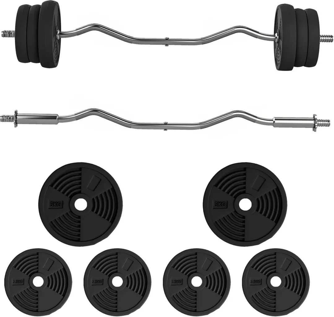 SPORTNOW-Halterstang-Staal-25x25x120cm-Zwart