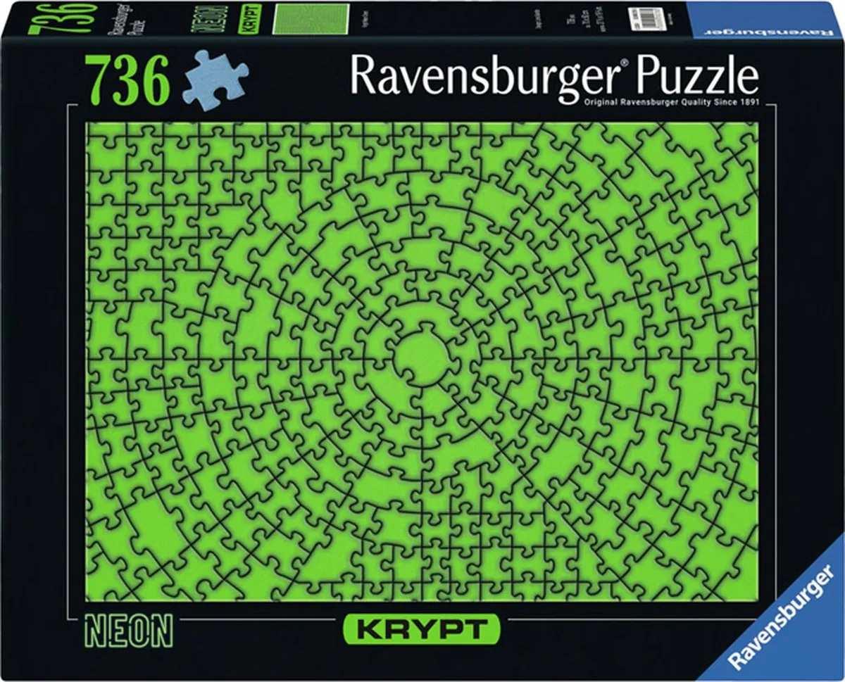 Ravensburger Krypt Neon Green Legpuzzel 736 Stuks