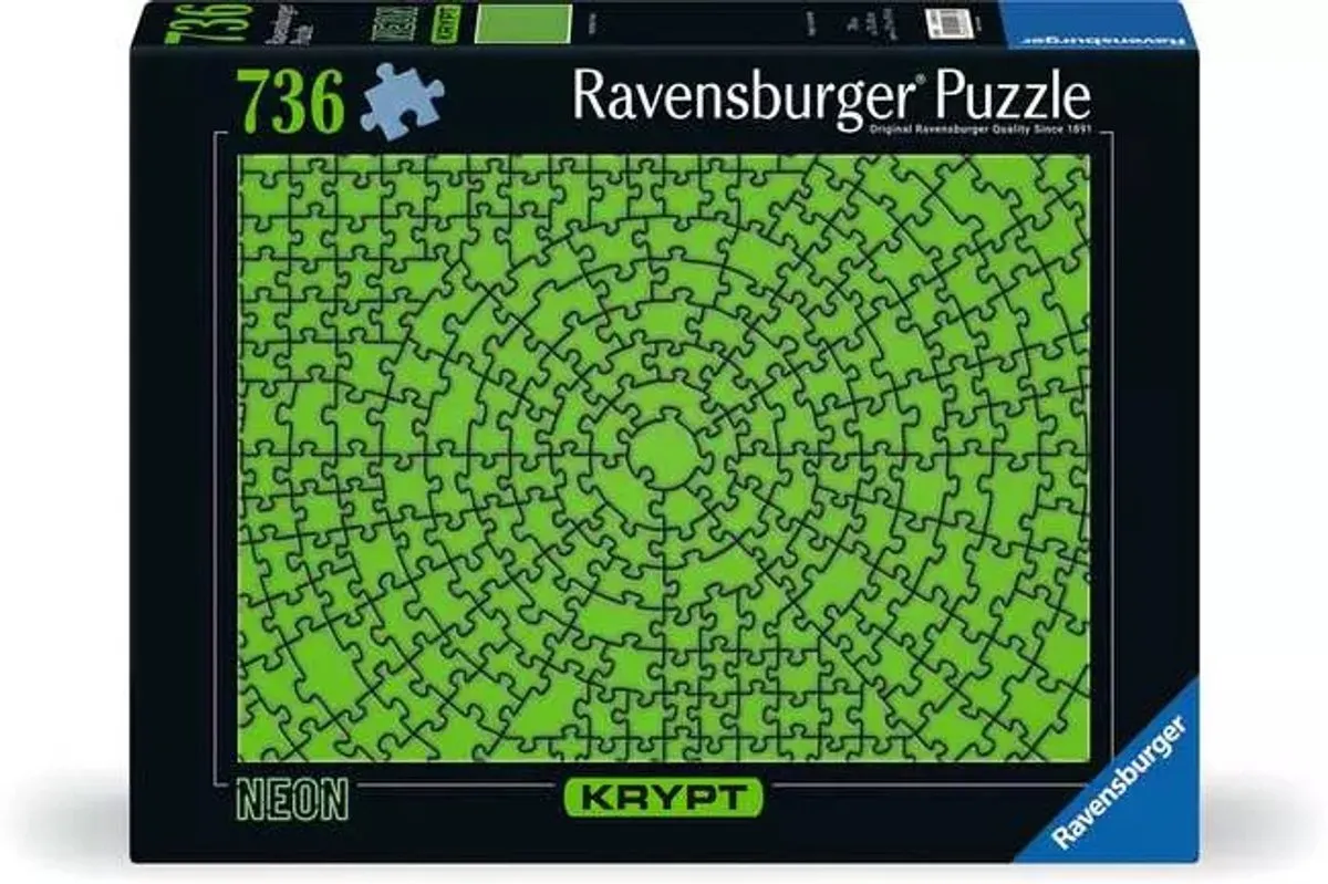 Ravensburger Krypt Neon Green Legpuzzel 736 Stuks