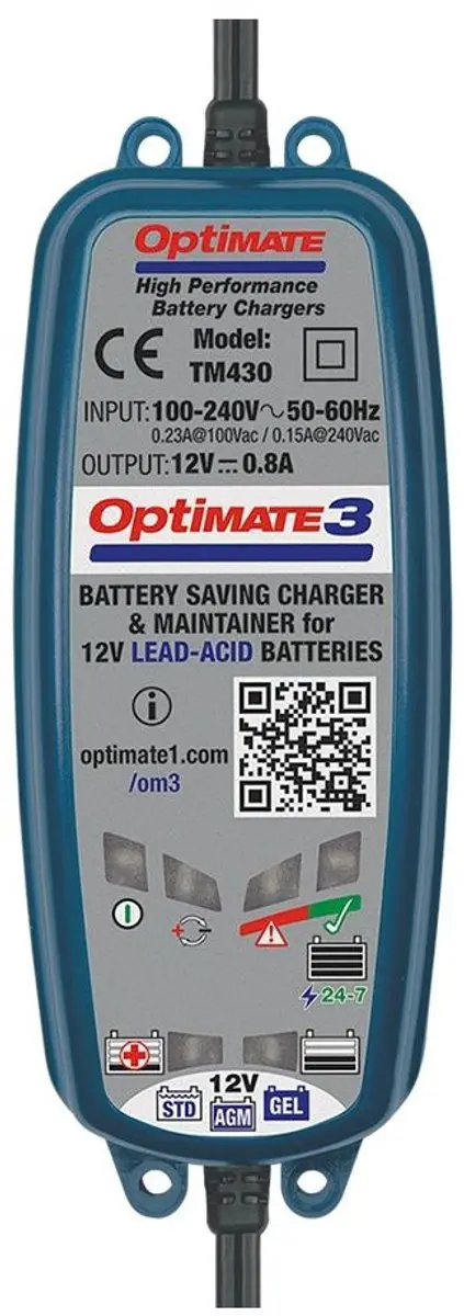 Tecmate Optimate 3 TM430 Acculader 12V