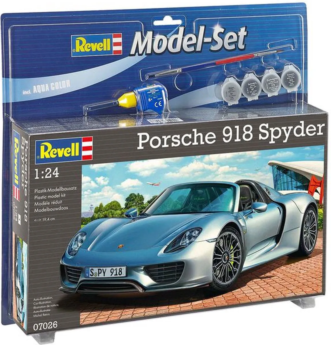 Revell 67026 Porsche 918 Spyder Modelbouwpakket - 1:24 - 129 Onderdelen