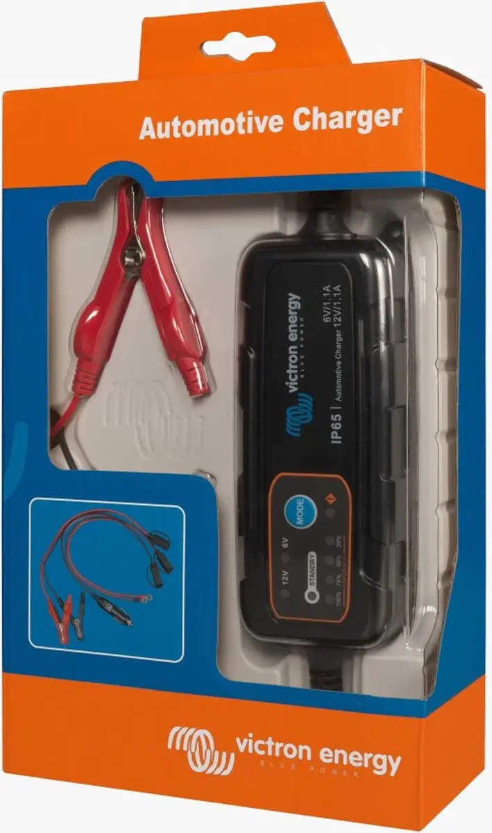 Victron Blue Smart IP65 Laadapparaat 6V/12V 1.1A - AGM/Gel/Loodzuur