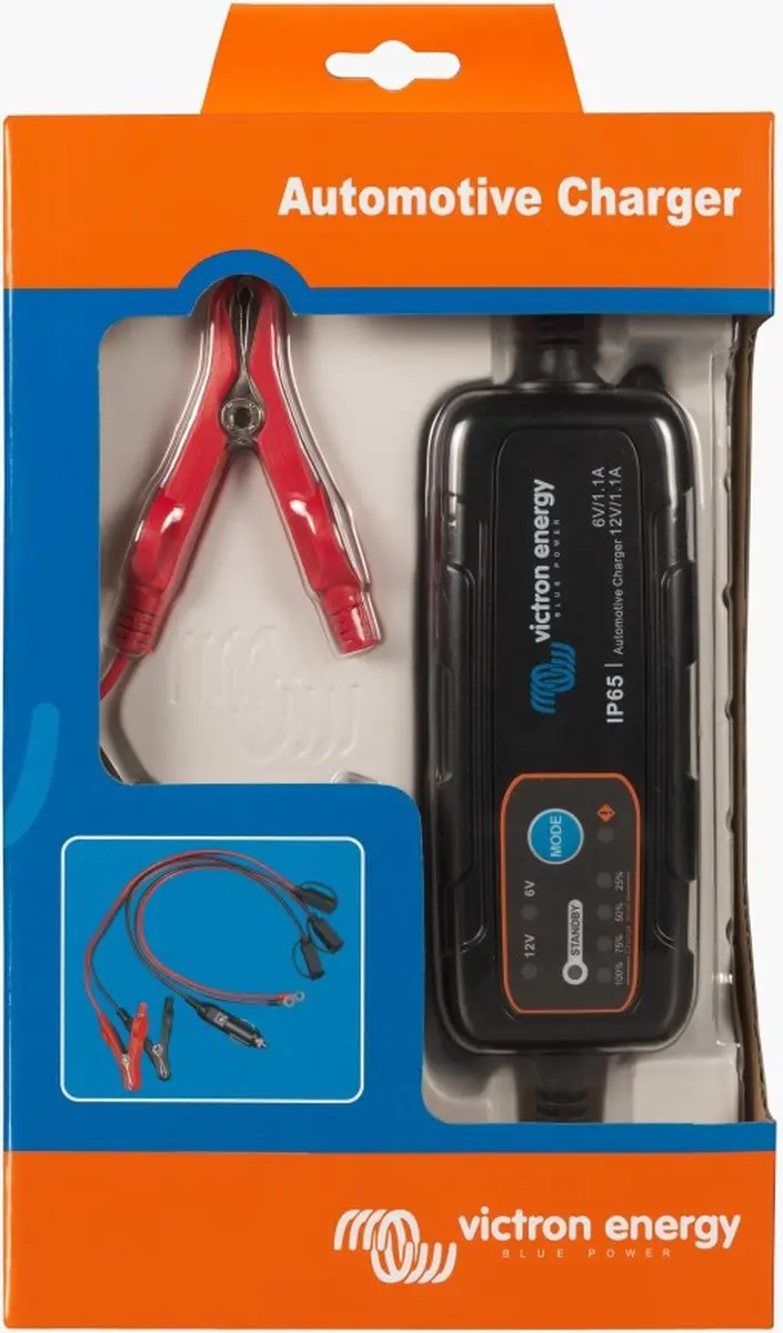 Victron Blue Smart IP65 Laadapparaat 6V/12V 1.1A - AGM/Gel/Loodzuur