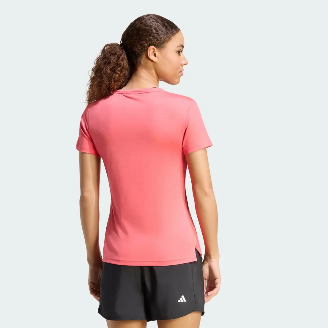 Adidas Performance Workout Essentials V-Neck T-Shirt L - Roze - afbeelding 5 van 6
