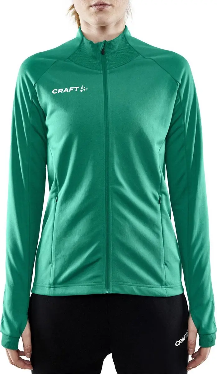 Craft Evolve Full Zip Sportvest Vrouwen XS - Groen