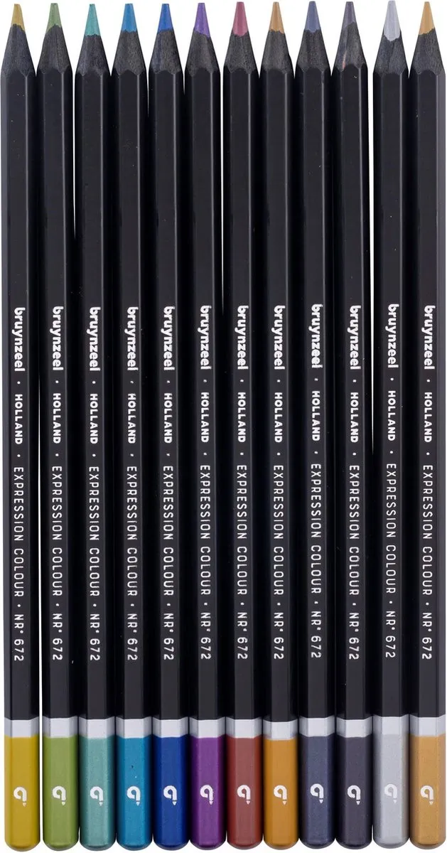 Bruynzeel Expression Metallic Kleurpotloden 12 Stuks