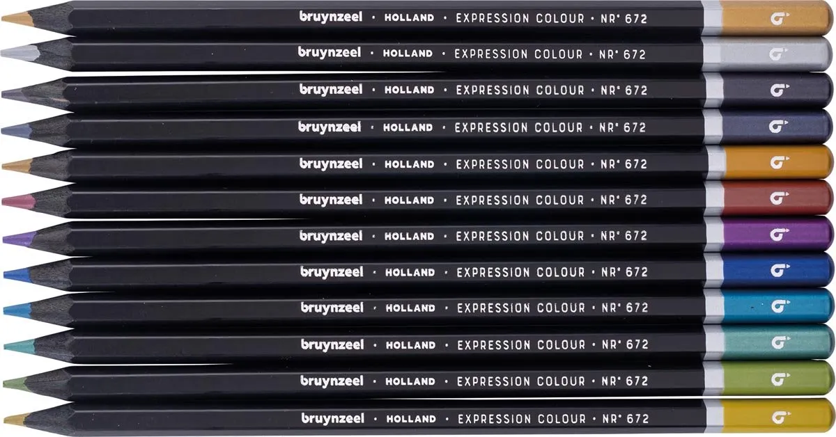 Bruynzeel Expression Metallic Kleurpotloden 12 Stuks