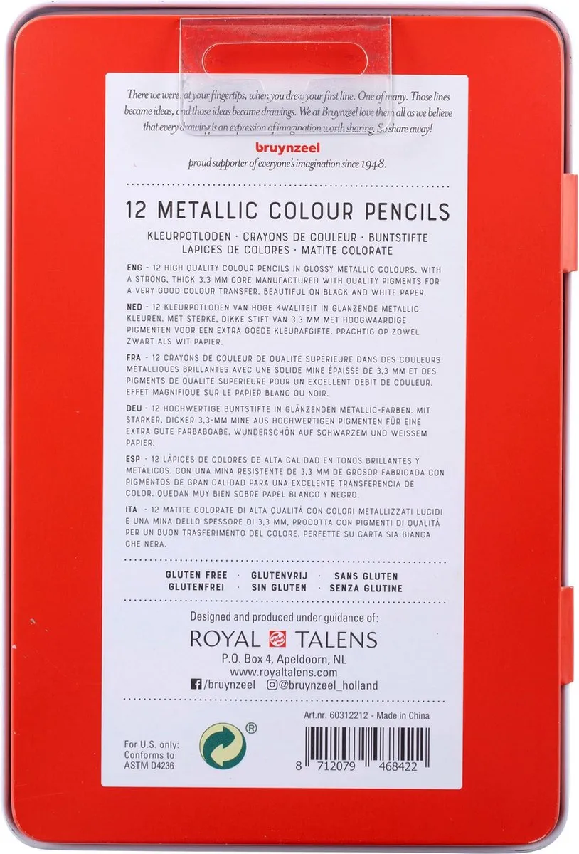 Bruynzeel Expression Metallic Kleurpotloden 12 Stuks