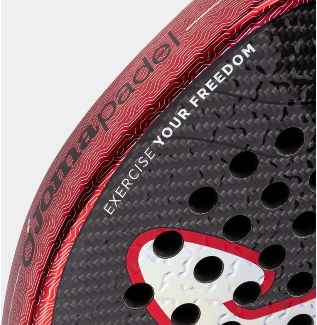 Joma Tournament Pro Iconic Padelracket L2 - Rood/Zwart - afbeelding 3 van 6