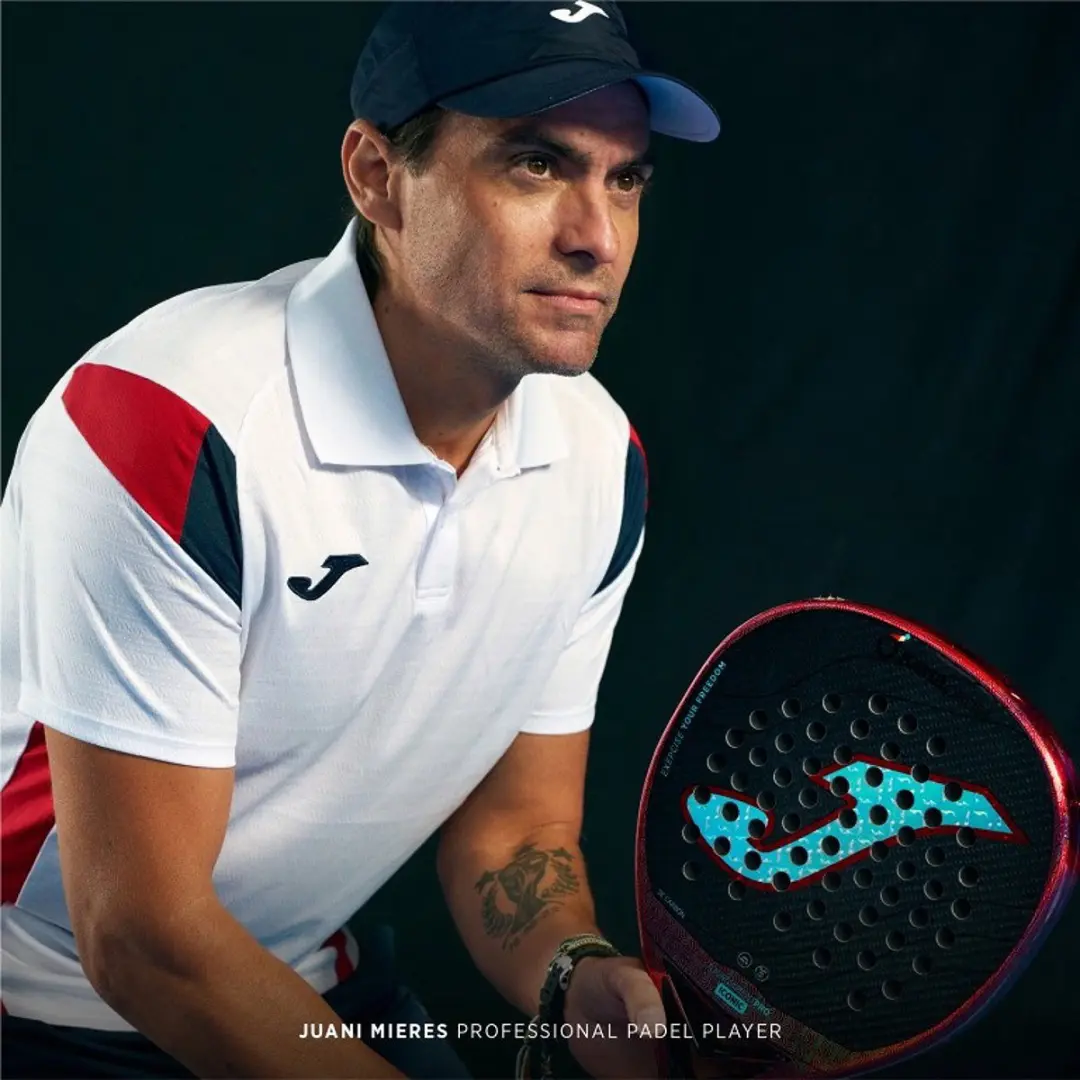 Joma Tournament Pro Iconic Padelracket L2 - Rood/Zwart - afbeelding 6 van 6