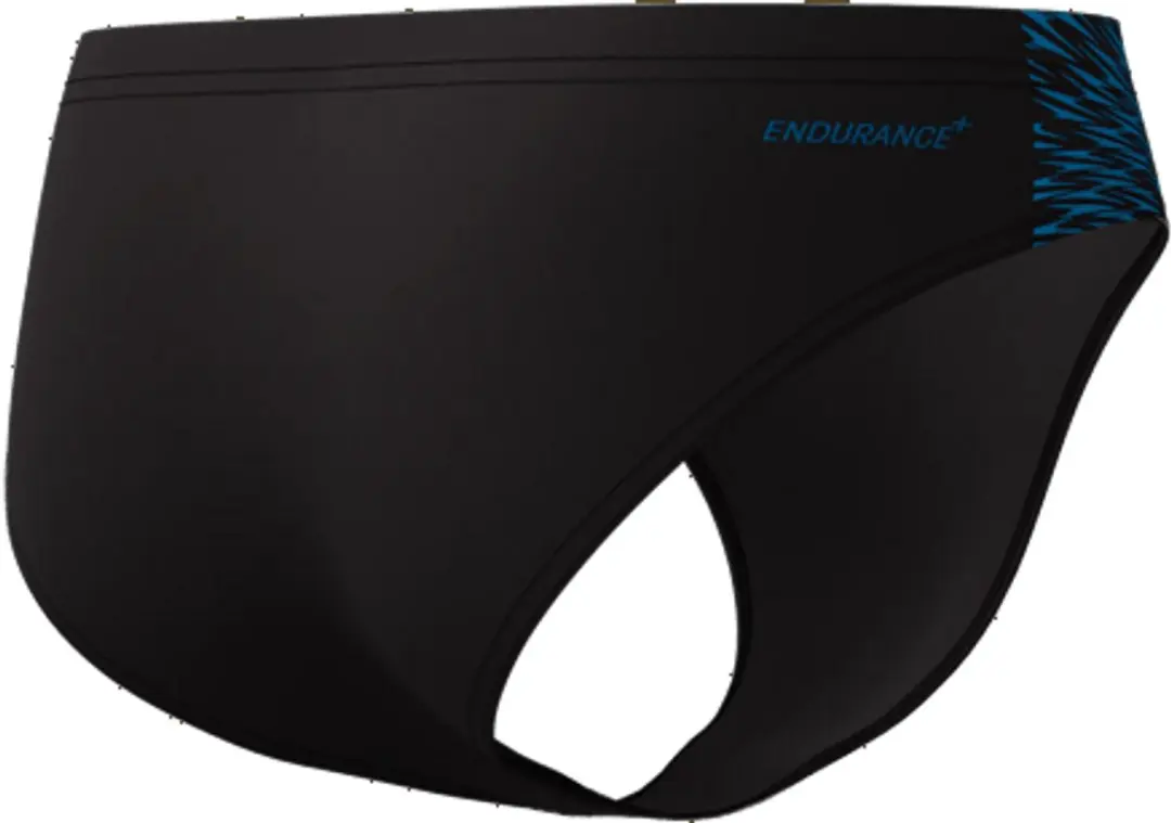 Speedo End+ Tech Panel 7cm Zwemslip Heren - Zwart/Blauw - XL - afbeelding 2 van 2