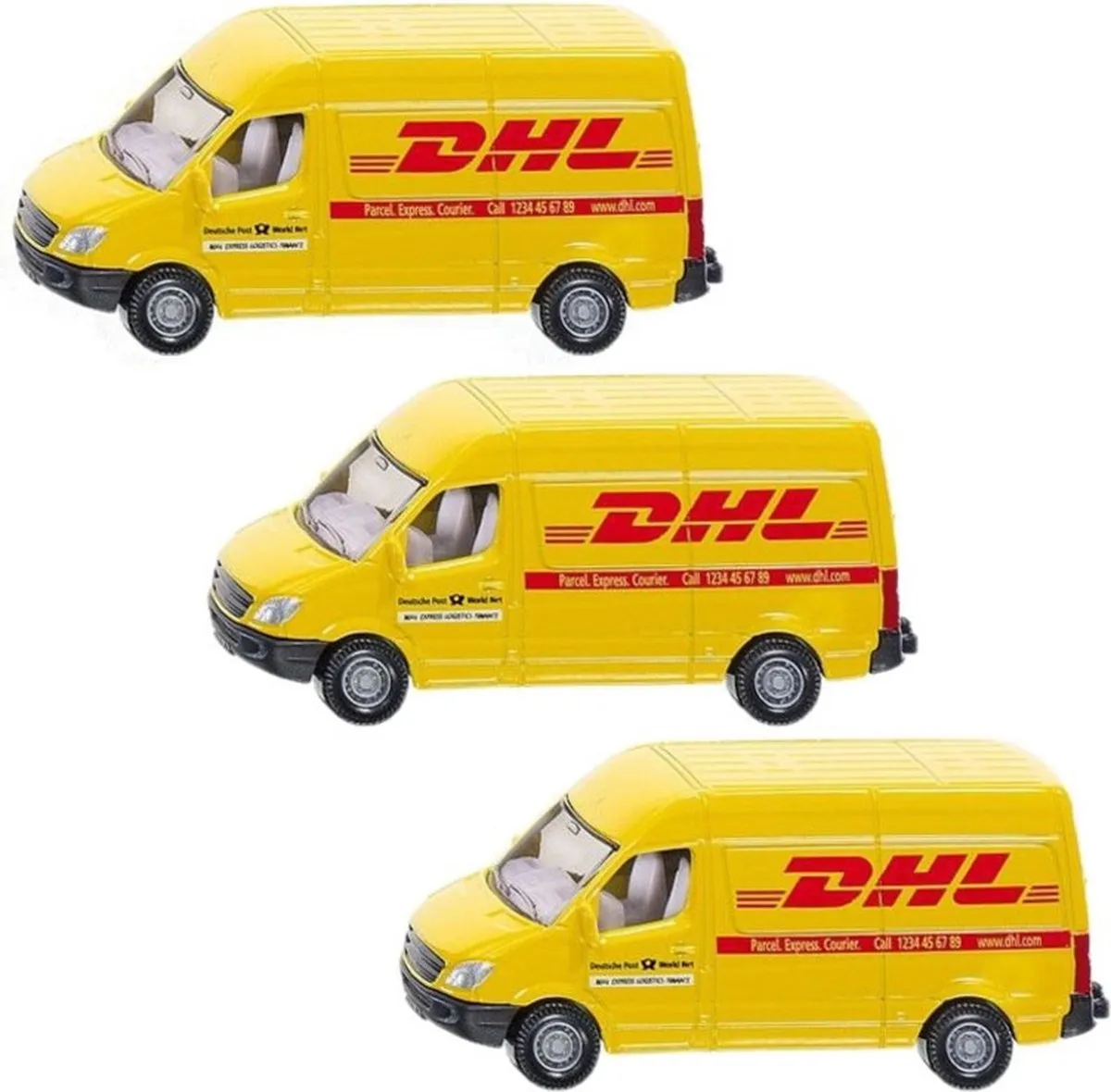 SIKU Mercedes DHL Bezorgbusje Geel