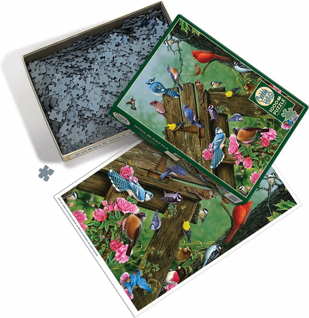 Cobble Hill Bosvogels en Bloemen Puzzel 1000 Stuks - Multi - afbeelding 2 van 5