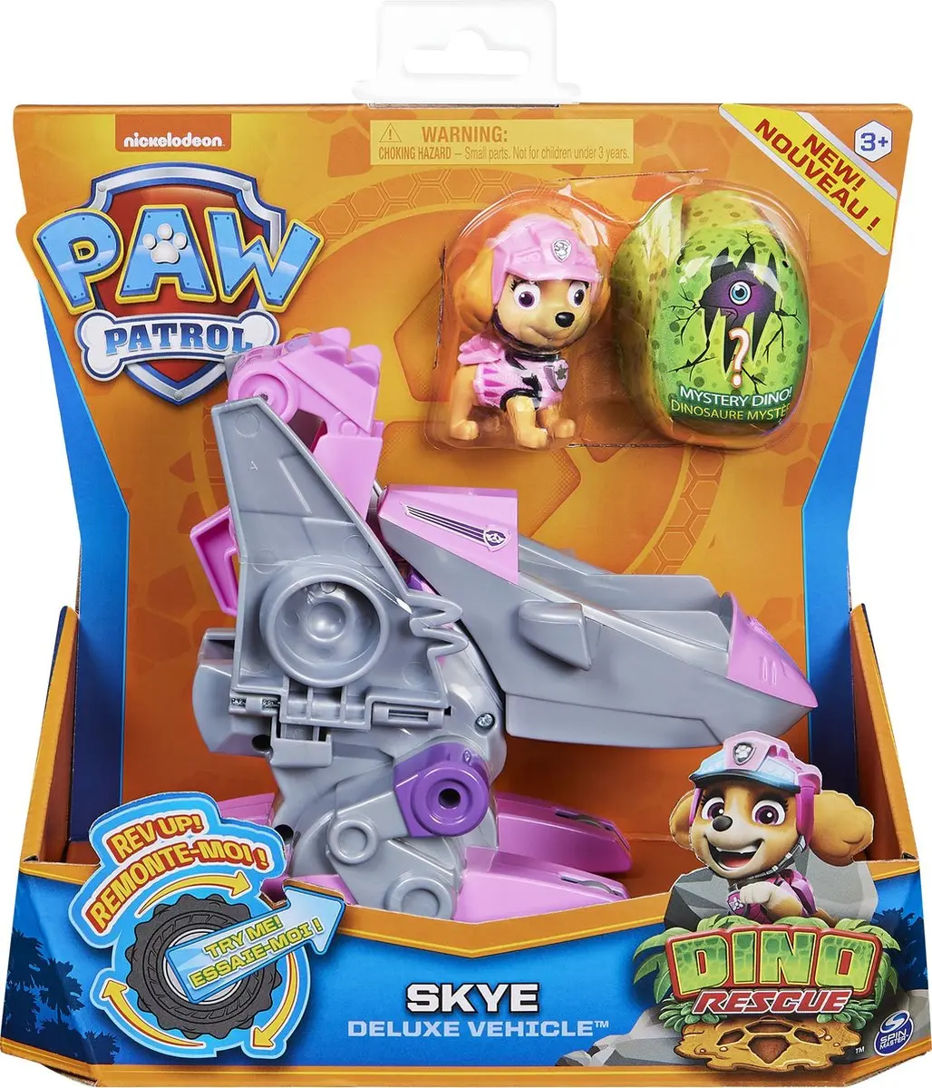 PAW Patrol Skye Dino Rescue Speelgoedvoertuig - Multicolor - 6059520 - afbeelding 5 van 6