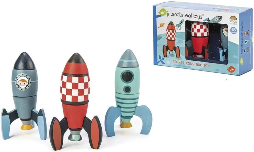 Houten constructieset Raketten