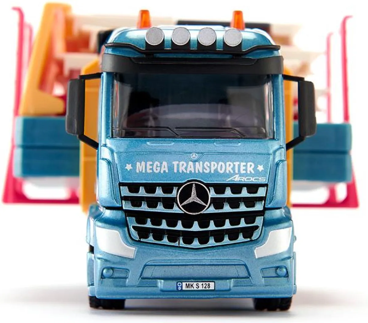 SIKU 3562 Vrachtwagen Prefab Huis Transport 1:50 - Multikleur